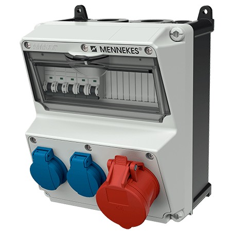 MENNEKES 920005 presa energia Tipo F Blu, Rosso, Bianco