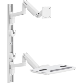 SpeaKa Professional Monitor-Wandhalterung SP-MM-961 17-49 Zoll weiß höhenverstellbar schwenkbar neigbar VESA (SP-13776144)