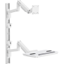 SpeaKa Professional Monitor-Wandhalterung SP-MM-961 17-49 Zoll weiß höhenverstellbar schwenkbar neigbar VESA (SP-13776144)