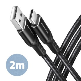 Axagon BUCM-AM20AB cavo USB USB 2.0 2 m USB A USB C Nero