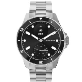Withings ScanWatch Nova 1,6 cm (0.63") OLED 42 mm Ibrido Nero, Acciaio inox GPS (satellitare) (HWA10-MODEL 9-ALL-INT)