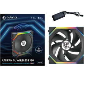 Lian Li UNI FAN SL Wireless 120 Case per computer Ventilatore 12 cm Nero 1 pz (12SL1W1B)