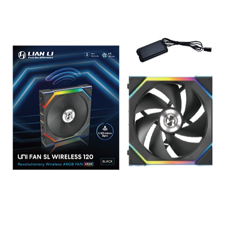 Lian Li UNI FAN SL Wireless 120 Case per computer Ventilatore 12 cm Nero 1 pz (12SL1W1B)