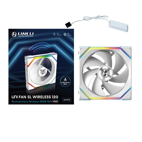 Lian Li UNI FAN SL Wireless 120 Case per computer Ventilatore 12 cm Bianco 1 pz (12SL1W1W)