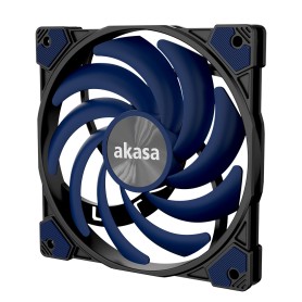 Akasa Alucia XS12 Case per computer Ventilatore Nero, Blu 1 pz (AK-FN122-BL)
