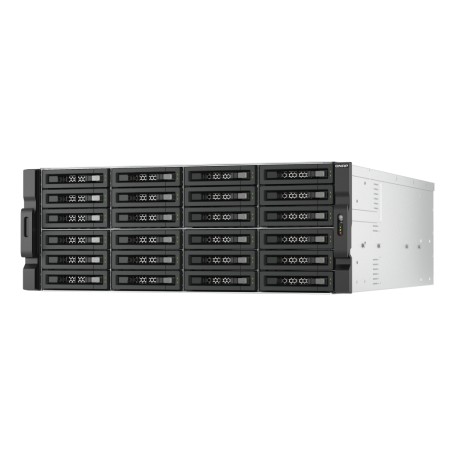 QNAP TL-R2400PES-RP contenitore di unità di archiviazione Box esterno HDD/SSD Nero, Grigio 2.5/3.5"