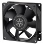Silverstone FN80 Case per computer Ventilatore 8 cm Nero 1 pz (SST-FN80B)