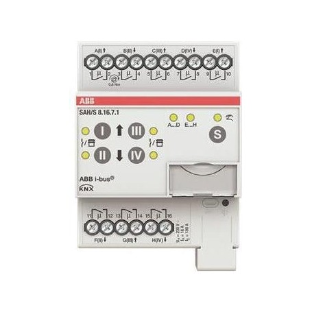 ABB Stotz S&J Schalt-/Jalousieaktor 8fach 16A, REG SAH/S8.16.7.1 (2CDG110250R0011)