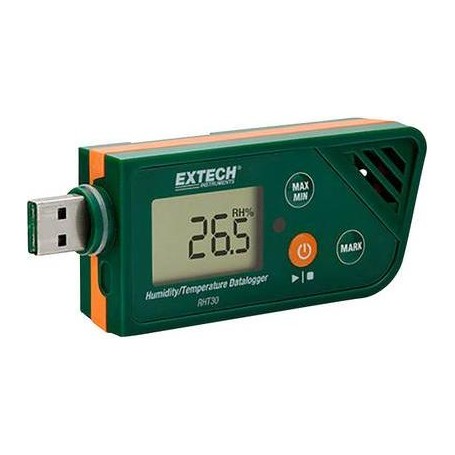 Extech RHT30 Multi-Datenlogger Messgröße Luftfeuchtigkeit, Temperatur -30 bis +70 °C 0.1 bis 99.9 % rF PDF Funktion (RHT30)