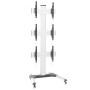Techly Supporto a Pavimento per 3 TV LCD/LED 32-55" per Video Wall (ICA-TR3VW)