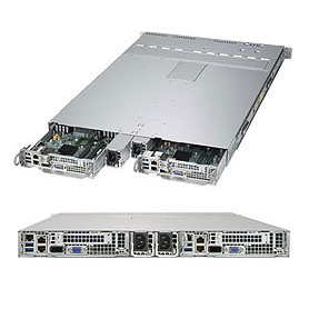 Supermicro SuperServer 1028TP-DTTR Intel® C612 LGA 2011 (Socket R) Rack (1U) Nero (SYS-1028TP-DTTR)