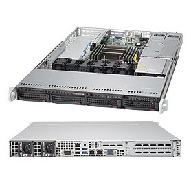 Supermicro 5018R-WR Intel® C612 LGA 2011 (Socket R) Rack (1U) Nero (SYS-5018R-WR)