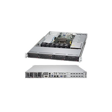 Supermicro 5018R-WR Intel® C612 LGA 2011 (Socket R) Rack (1U) Nero (SYS-5018R-WR)
