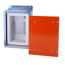 EFB Elektronik 46042.2 scatola elettrica Metallico, Rosso, Bianco