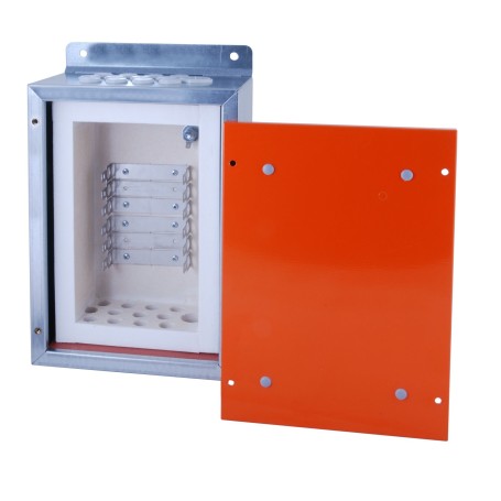 EFB Elektronik 46042.1 scatola elettrica Metallico, Rosso, Bianco