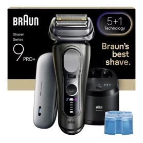 Braun Series 9 Pro+ 9675cc Rasoio Trimmer Grigio, Argento