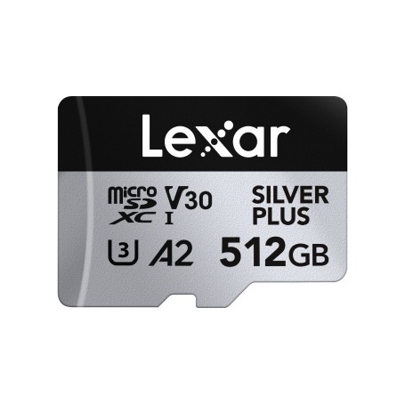 Lexar Professional SILVER PLUS 512 GB MicroSDXC UHS-I (LMSSIPL512G-BNANG)