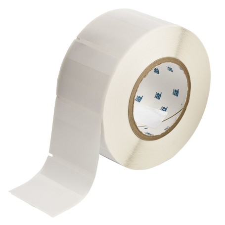 Brady THT-26-427-1 etichetta per stampante Trasparente, Bianco Etichetta per stampante autoadesiva (030157)