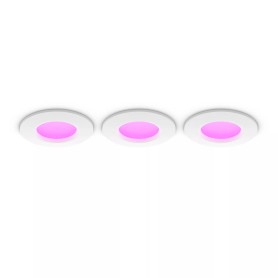 Philips Hue White and Color ambiance Luce da incasso sottile da 90 mm in confezione da 3 (8721103109170)
