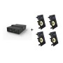 Vivolink Audiopack Subwoofer + 4 x premium in-wall speakers - (Limited Bundle Pack Offer) Nero Cablato 110 W (AUDIOPACK-IW4)