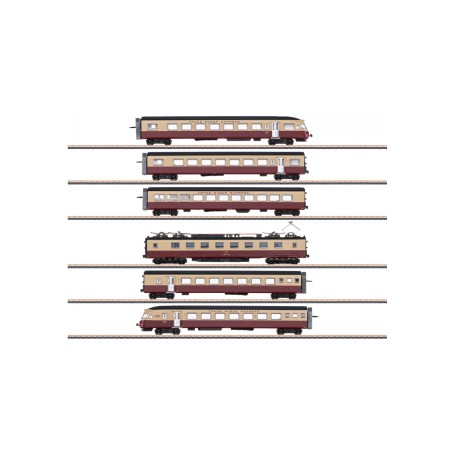 Märklin Class RAe TEE II Express Powered Rail Car Train Modello di ferrovia Kit di montaggio (88730)
