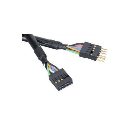 Akasa EXUSBI-40 cavo USB 0,4 m USB 2.0 Nero (EXUSBI-40)