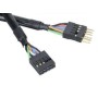 Akasa EXUSBI-40 cavo USB 0,4 m USB 2.0 Nero (EXUSBI-40)