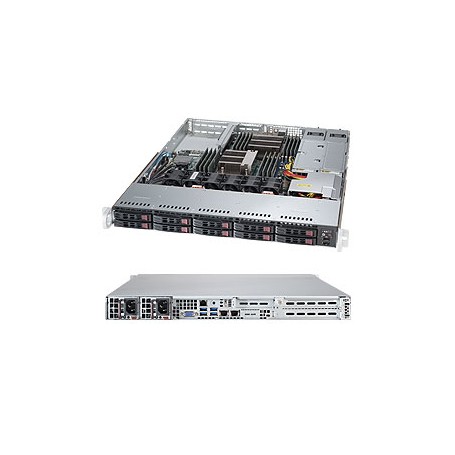 Supermicro SuperServer 1028R-WTR Intel® C612 LGA 2011 (Socket R) Rack (1U) Nero (SYS-1028R-WTR)