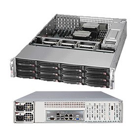 Supermicro SuperServer 6027R-E1R12N Intel® C602 LGA 2011 (Socket R) Armadio (2U) Nero (SSG-6027R-E1R12N)