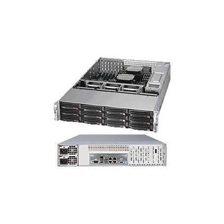 Supermicro SuperServer 6027R-E1R12N Intel® C602 LGA 2011 (Socket R) Armadio (2U) Nero (SSG-6027R-E1R12N)