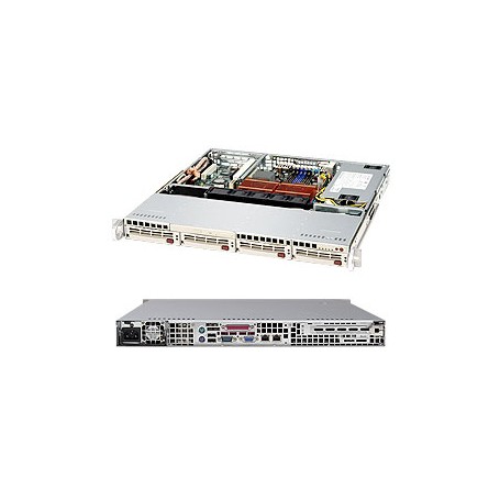 Supermicro SuperChassis SC813MTQ-520CB (Black) Basso profilo (Slimline - stilizzato) Nero (CSE-813MTQ-520CB)