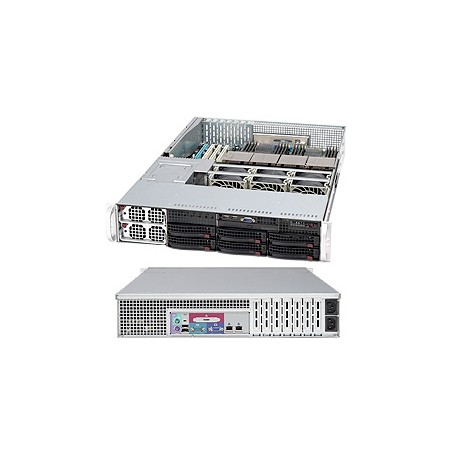 Supermicro SuperChassis 828TQ-R1200LPB (Black) Basso profilo (Slimline - stilizzato) Nero 1200 W (CSE-828TQ-R1200LPB)