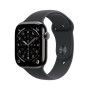 Apple Watch Series 11 GPS + Cellular 42mm Cassa Titanio Ardesia con Sport Band Nero - M/L (MF8T4ZR/A)