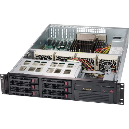 Supermicro CSE-822T-333LPB computer case Supporto Nero 380 W