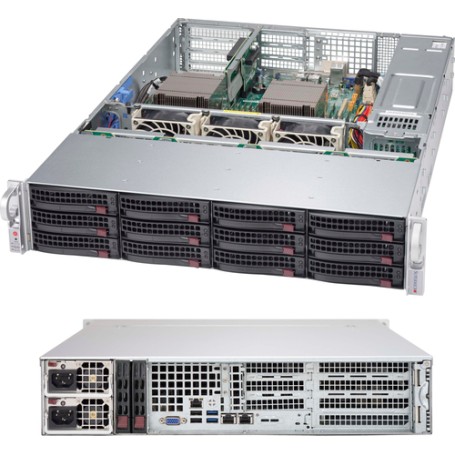 Supermicro CSE-826BE1C4-R1K23WB computer case Supporto Grigio 1200 W