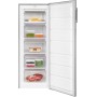 Congelatore a libera installazione Exquisit GS230-H-040E, larghezza 54,4 cm, 168 litri, effetto acciaio inox.