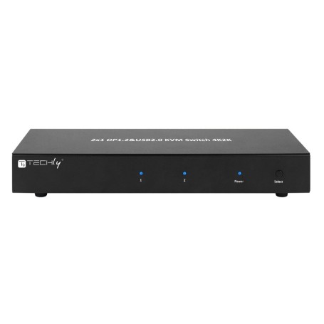 Techly IDATA DP-KVM2 switch per keyboard-video-mouse (kvm) Nero (IDATA-DP-KVM2)