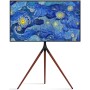 Techly ICA-TR18SAM Supporto TV a parete 165,1 cm (65") Nero, Noce (ICA-TR18SAM)