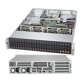 Supermicro 2028U-E1CNR4T+ Intel® C612 LGA 2011 (Socket R) Armadio (2U) Nero, Grigio (SYS-2028U-E1CNR4T+)