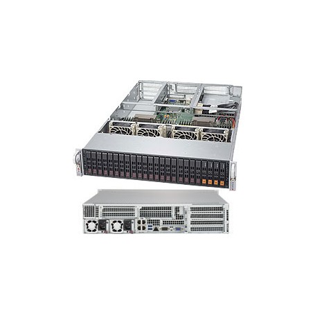 Supermicro 2028U-E1CNR4T+ Intel® C612 LGA 2011 (Socket R) Armadio (2U) Nero, Grigio (SYS-2028U-E1CNR4T+)