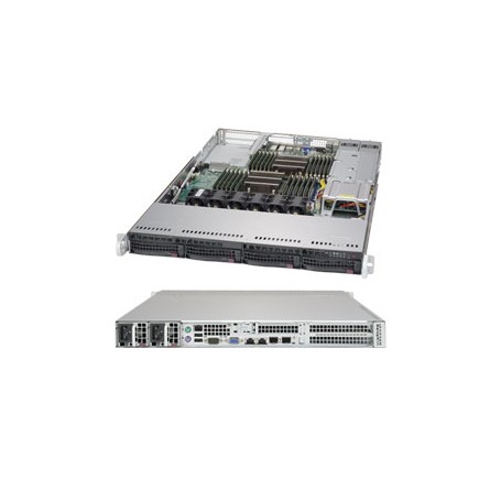 Supermicro SuperServer 6017R-WTRFTP+ Intel® C602 LGA 2011 (Socket R) Rack (1U) Nero (SYS-6017R-WTRFTP+)