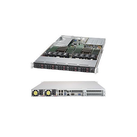 Supermicro 1028U-E1CR4+ Intel® C612 LGA 2011 (Socket R) Rack (1U) Grigio (SYS-1028U-E1CR4+)