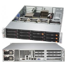 Supermicro SYS-6027R-CDNRT+ sistema barebone per server Intel® C602 LGA 2011 (Socket R) Armadio (2U) Grigio