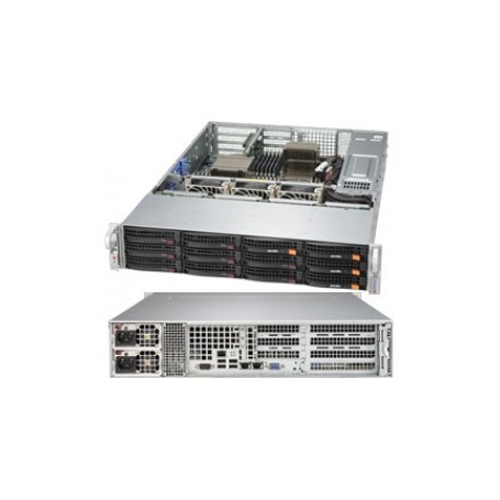 Supermicro SYS-6027R-CDNRT+ sistema barebone per server Intel® C602 LGA 2011 (Socket R) Armadio (2U) Grigio