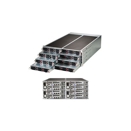 Supermicro F618R2-RC1PT+ Intel® C612 LGA 2011 (Socket R) Armadio (4U) Nero (SYS-F618R2-RC1PT+)