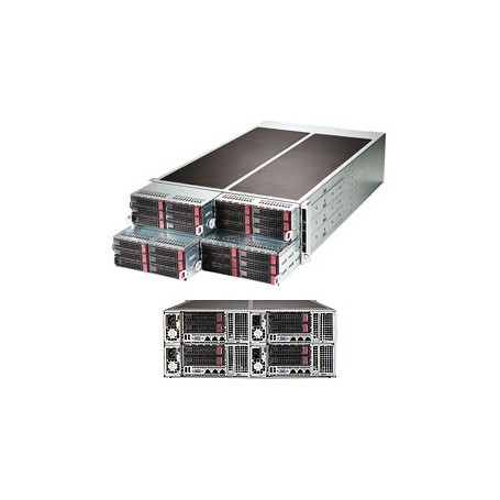 Supermicro F628R3-RC1BPT+ Intel® C612 LGA 2011 (Socket R) Armadio (4U) Nero, Grigio (SYS-F628R3-RC1BPT+)
