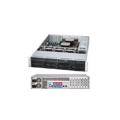 Supermicro SuperServer 6027R-3RF4+ Intel® C606 LGA 2011 (Socket R) Armadio (2U) Nero (SYS-6027R-3RF4+)