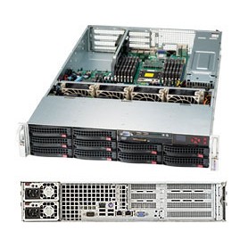 Supermicro SuperServer 6027R-N3RFT+ Intel® C606 LGA 2011 (Socket R) Armadio (2U) Nero (SYS-6027R-N3RFT+)