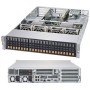 Supermicro 2028U-TN24R4T+ Intel® C612 LGA 2011 (Socket R) Armadio (2U) Nero, Grigio (SYS-2028U-TN24R4T+)