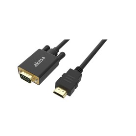 Akasa AK-CBHD26-20BK cavo e adattatore video 2 m HDMI tipo A (Standard) VGA (D-Sub) Nero